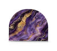 Portatovaglioli in acrilico a forma di girasole in pietra viola oro per feste, matrimoni, eventi, portatovaglioli autoportanti per tavoli decorazioni per la casa per esterni, sala da pranzo