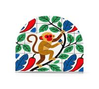 Portatovaglioli in acrilico a forma di scimmia del Messico per Farmhouse Cocktail autoportante portatovaglioli con peso decorazione domestica per cocktail in fattoria confezione da 2