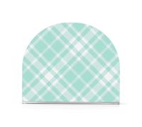 Portatovaglioli in acrilico a scacchiera verde per tavolo, cucina autoportante, per tovaglioli di carta, decorazione per la casa per esterni, sala da pranzo