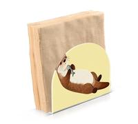 Portatovaglioli in acrilico acrilico carino scoiattolo marrone per tavolo, cucina autoportante asciugamano e portatovaglioli decorazione domestica per tavolo, cucina