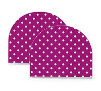 Portatovaglioli in acrilico alla moda a pois viola a cartoni animati oro per tavolo, cucina autoportante portatovaglioli per bagno decorazione domestica