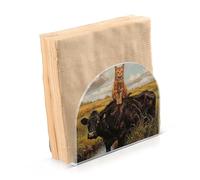 Portatovaglioli in acrilico bianco a forma di mucca per feste, matrimoni, eventi, autoportanti per cucina, decorazione per la casa per feste, matrimoni, eventi