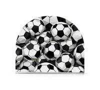 Portatovaglioli in acrilico bianco e nero a forma di pallone da calcio in stile cartone animato per cocktail in fattoria autoportante portatovaglioli per tavoli decorazioni per la casa per bagno