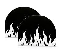 Portatovaglioli in acrilico bianco fluorescente nero con fiamma fredda per cocktail in fattoria autoportante asciugamano e portatovaglioli decorazione per la casa