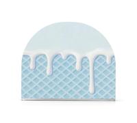 Portatovaglioli in acrilico blu chiaro con griglia a nido d'ape per feste di nozze, portatovaglioli autoportanti per stoffa decorazione della casa festa eventi di nozze 1 confezione