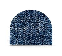 Portatovaglioli in acrilico blu con texture jeans per esterni, sala da pranzo portatovaglioli autoportanti per tavoli decorazioni per la casa per cocktail in fattoria