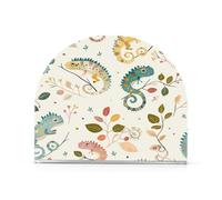 Portatovaglioli in acrilico colorato camaleonte bianco sporco, per esterni, sala da pranzo, autoportante, per cucina, decorazione per la casa, feste, matrimoni, eventi