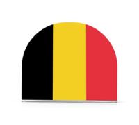 Portatovaglioli in acrilico, confezione da 2 pezzi, spessore 4 mm, antiscivolo e antigraffio, adatto per cena/cocktail, cucina e tavolo da pranzo, uso tutto l'anno bandiera del Belgio