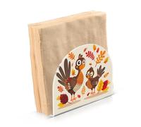 Portatovaglioli in acrilico del Ringraziamento Turchia oro per Farmhouse Cocktail portatovaglioli autoportanti per tavoli decorazioni per la casa per Farmhouse Cocktail