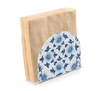 Portatovaglioli in acrilico floreale in stile cinese in porcellana per bagno, ristorante freestanding top dispenser tovagliolo decorazione domestica per bagno, ristorante