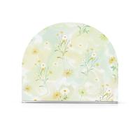 Portatovaglioli in acrilico giallo e bianco con margherite per tavolo, cucina autoportante portatovaglioli per bagno, decorazione per la casa per picnic bar rustico