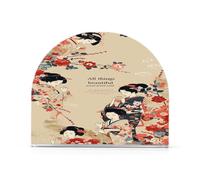 Portatovaglioli in acrilico giapponese con fiori vintage per esterni, sala da pranzo, autoportante, decorazione per la casa per esterni, sala da pranzo, confezione da 2