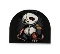 Portatovaglioli in acrilico nero in stile gotico con panda per esterni sala da pranzo titolari autoportanti per tovaglioli di stoffa decorazione della casa all'aperto sala da pranzo 2Pack