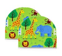 Portatovaglioli in acrilico rustico con giraffa, giraffa, elefante, scimmia, per bagno, ristorante, autoportante, per tovaglioli di carta, decorazione per la casa