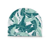 Portatovaglioli in acrilico verde con foglie tropicali per tavolo, cucina autoportante asciugamano e portatovaglioli decorazione per la casa per cocktail in fattoria