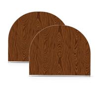 Portatovaglioli in acrilico vintage marrone con venature del legno quadrato per esterni, sala da pranzo autoportante top dispenser tovaglioli decorazione per la casa