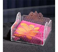 Portatovaglioli in Cristallo acrilico Piccolo LE JARDIN Dimensioni 13,5x13,5x h10,5 cm Trasparente trasparente