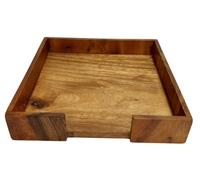 Portatovaglioli in legno Ihr quadrato cm. (made in Germany) - cm.18 x18 x 3,5