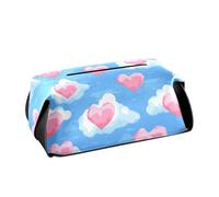 Portatovaglioli in pelle da appendere per auto, riutilizzabile, per San Valentino, stile nuvola