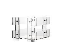 portatovaglioli in plexiglas minerva Small linea moderna dimensioni 13x14,5xh10,5 cm, spessore 8 mm trasparente