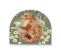 Portatovaglioli in stile kawaii Pangolin verde salvia in acrilico per esterni sala da pranzo titolari autoportanti per tovaglioli di carta decorazioni per la casa all'aperto sala da pranzo confezione