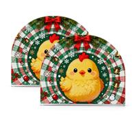 Portatovaglioli natalizi a quadri verdi in acrilico a forma di cactus per bagno, ristorante autoportante per cena portatovaglioli decorazione per la casa per cocktail in fattoria, confezione da 2