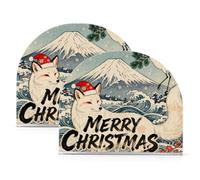 Portatovaglioli natalizi in stile giapponese volpe acrilico oro per cocktail in fattoria autoportante porta tovaglioli del ringraziamento decorazione per la casa per esterni, sala da pranzo