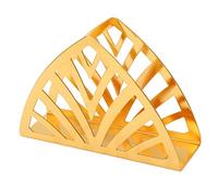 Portatovaglioli - Organizer Portatovaglioli a Forma di Triangolo Dorato Dispenser di Fazzoletti da Cocktail con semplicità Verticale Scavato per Tavolo da Pranzo da Cucina