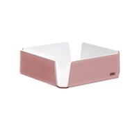 Portatovaglioli Orizzontale in Plexi Medio LIKE WATER 18,5x18,5xh6 cm colore CIPRIA SATINATO/BIANCO rosa