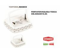 PORTATOVAGLIOLI ORIZZONTALE TOSCA BIANCO/TOR