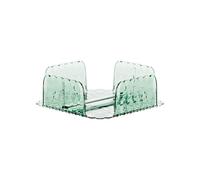 Portatovaglioli Orizzontale VANITY in materiale acrilico Riciclabile Dimensioni 20x20xh7,0 cm con asta Ferma tovaglioli colore Verde Matcha verde