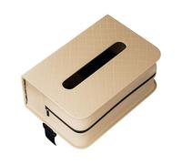 Portatovaglioli per auto - Scatola per per auto, rettangolari grandi in pelle PU con elastici | Organizzatore del sedile posteriore | Per la casa, l'ufficio, il comodin