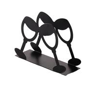 Portatovaglioli per tavoli, durevole, stabile, verticale, base in ferro ispessito, per cucina, sala da pranzo, ristorante, bar, ufficio, decorazione nero B