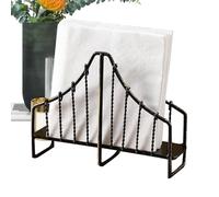 Portatovaglioli per tavolo, in metallo, verticale, vintage, a ponte, portatovaglioli, stile retrò, , in ferro, accessorio da cucina per casa, cena e picnic