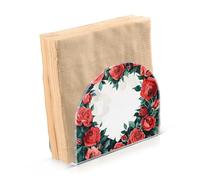 Portatovaglioli per tavolo portatovaglioli dispenser di tovaglioli di carta a forma di cuore rose in piedi cucina bagno decorativo acrilico