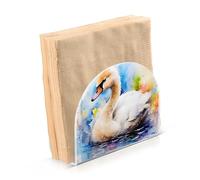 Portatovaglioli per tavolo portatovaglioli dispenser di tovaglioli di carta anatra carino 2 piedi cucina bagno decorativo acrilico