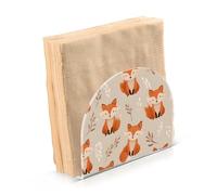 Portatovaglioli per tavolo portatovaglioli dispenser di tovaglioli di carta arancione volpe in piedi cucina bagno decorativo acrilico