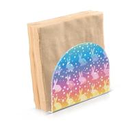 Portatovaglioli per tavolo portatovaglioli dispenser di tovaglioli di carta arcobaleno coniglietto stella in piedi cucina bagno decorativo acrilico