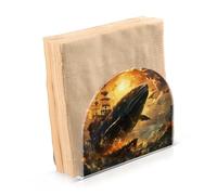 Portatovaglioli per tavolo portatovaglioli dispenser di tovaglioli di carta balena 4 piedi cucina bagno decorativo acrilico