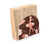 Portatovaglioli per tavolo portatovaglioli dispenser di tovaglioli di carta ballerina floreale in piedi cucina bagno decorativo acrilico