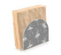 Portatovaglioli per tavolo portatovaglioli dispenser di tovaglioli di carta ballerina grigio in piedi cucina bagno decorativo acrilico