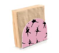 Portatovaglioli per tavolo portatovaglioli dispenser di tovaglioli di carta ballerina silhouette in piedi cucina bagno decorativo acrilico