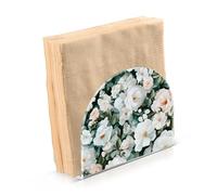 Portatovaglioli per tavolo portatovaglioli dispenser di tovaglioli di carta bianco camelia fiore in piedi cucina bagno decorativo acrilico