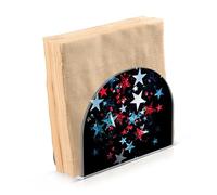 Portatovaglioli per tavolo portatovaglioli dispenser di tovaglioli di carta blu rosso stella in piedi cucina bagno decorativo acrilico