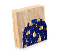 Portatovaglioli per tavolo portatovaglioli dispenser di tovaglioli di carta cane luna blu scuro in piedi cucina bagno decorativo acrilico