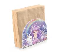Portatovaglioli per tavolo portatovaglioli dispenser di tovaglioli di carta carino sirena in piedi cucina bagno decorativo acrilico