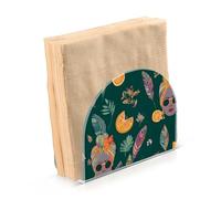 Portatovaglioli per tavolo portatovaglioli dispenser di tovaglioli di carta donna africana verde in piedi cucina bagno decorativo acrilico