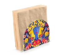 Portatovaglioli per tavolo portatovaglioli dispenser di tovaglioli di carta fiori ritratto in piedi cucina bagno decorativo acrilico