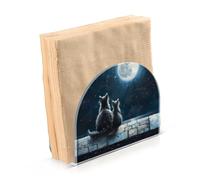 Portatovaglioli per tavolo portatovaglioli dispenser di tovaglioli di carta gatti luna carino in piedi cucina bagno decorativo acrilico