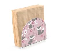 Portatovaglioli per tavolo portatovaglioli dispenser di tovaglioli di carta grigio volpe rosa in piedi cucina bagno decorativo acrilico